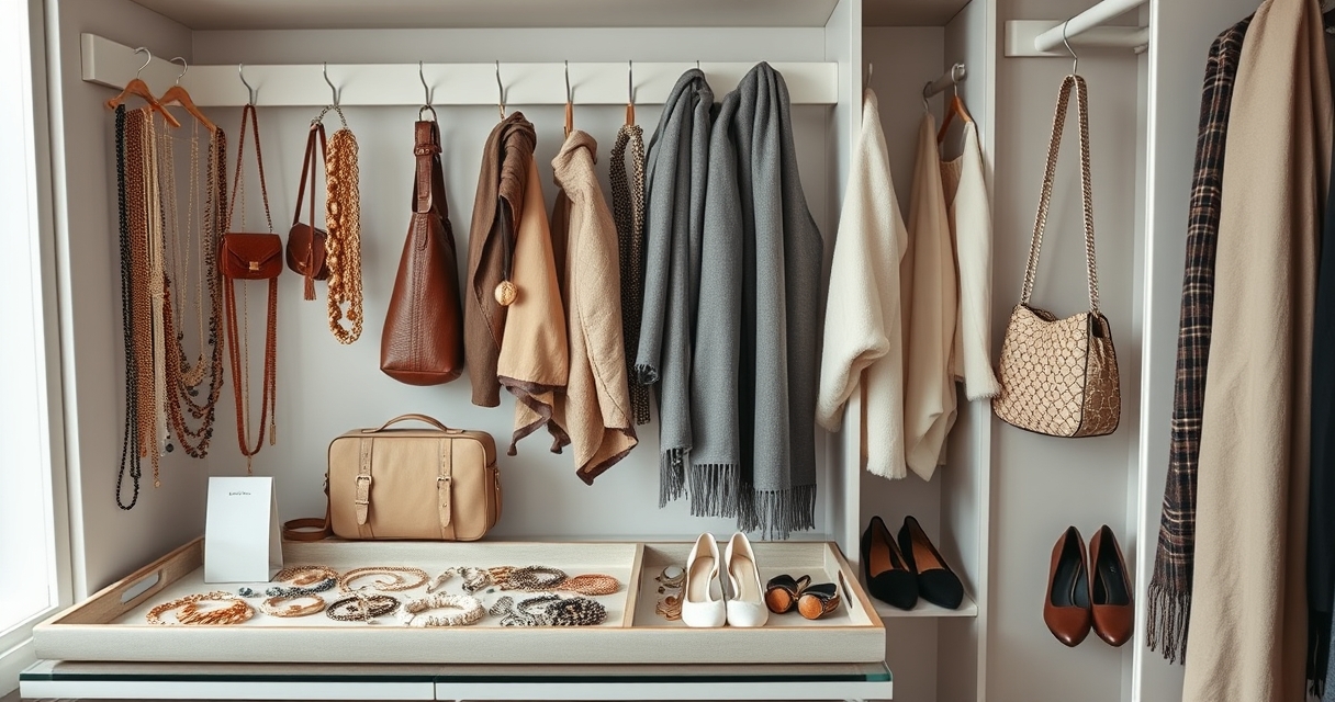 Closet decluttering guide — Utilizing Accessories for a Polished Look