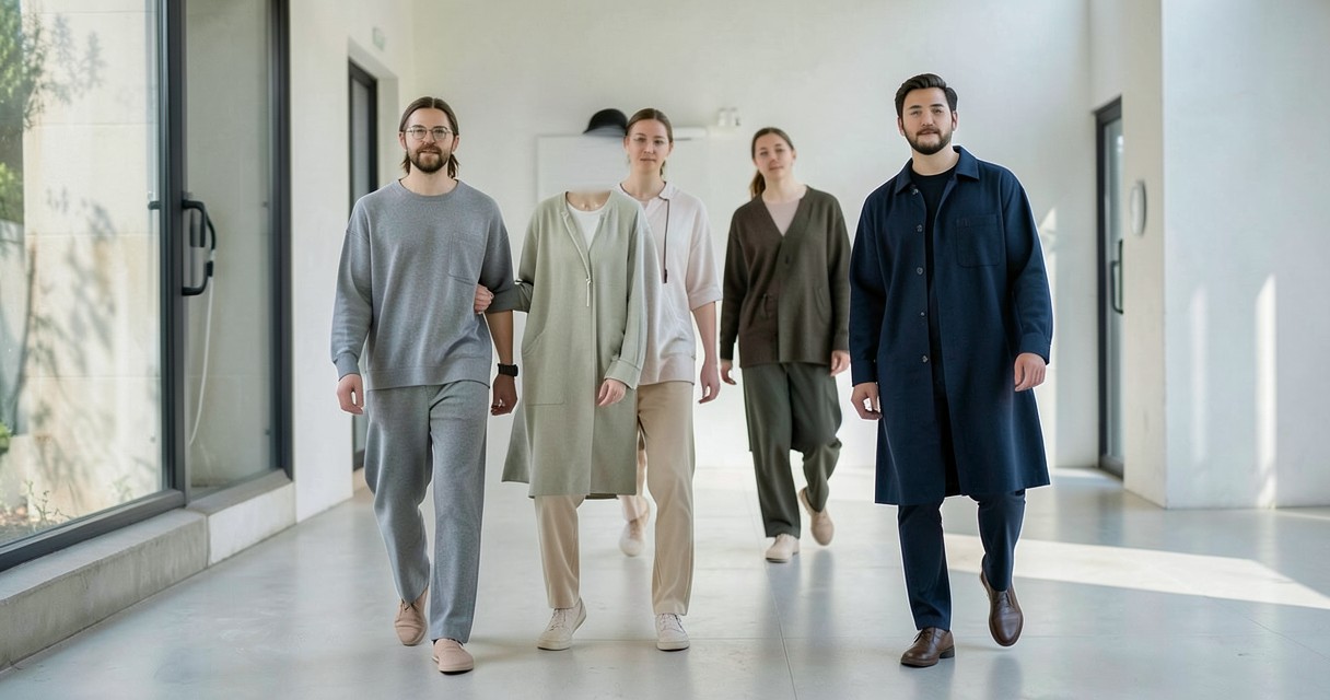 Unisex fashion trends — Neutral Palettes and Technical Fabrics That Cross Boundaries Unisex fashion trends — Neutral Palettes and Technical Fabrics That Cross Boundaries